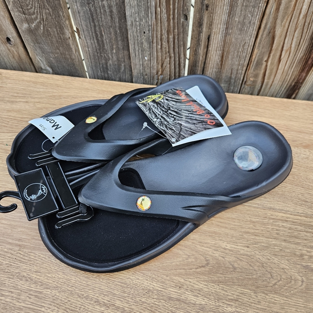 O,o Black Lava Sandals Men Size 11 - Picture 8 of 16